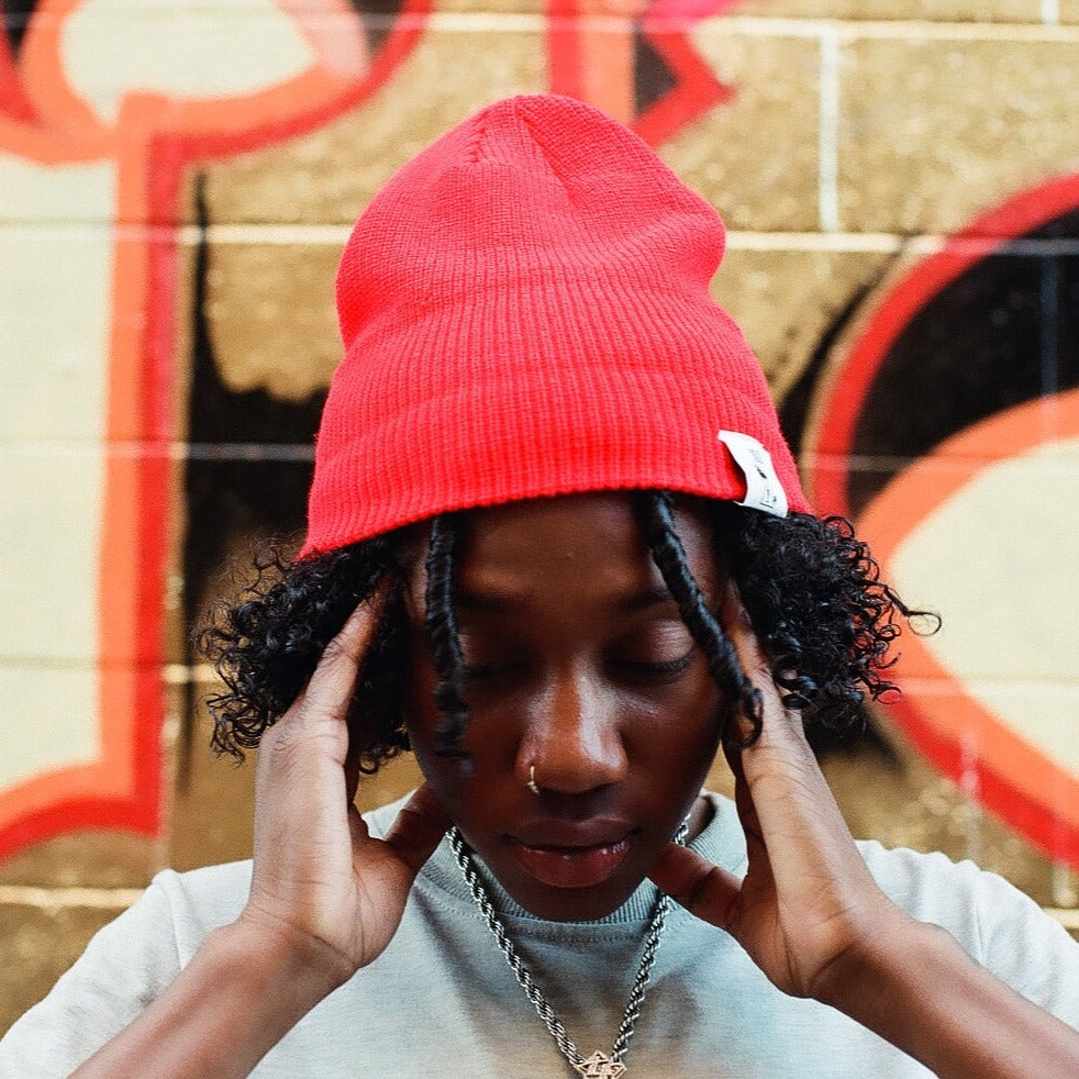 Basic Logo Beanie [Red]