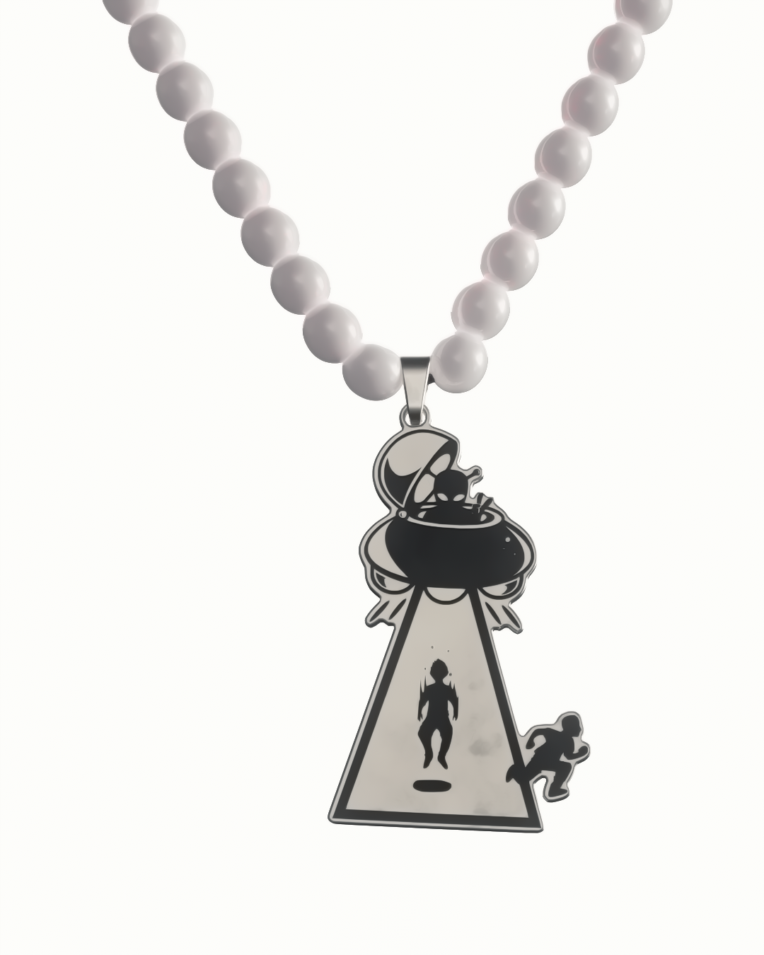 Logo Pearl Necklace