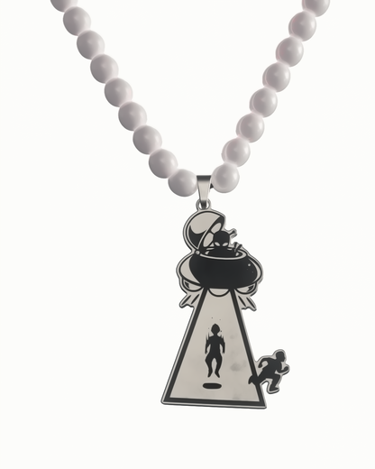 Logo Pearl Necklace