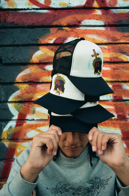 Black Jesus Trucker Hat [Black]