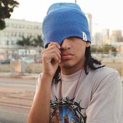Basic Logo Beanie [Blue]
