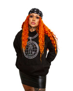 Rhinestone Logo Chain Hoodie