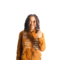 Inhale Exhale Full Zip Jacket [Brown]