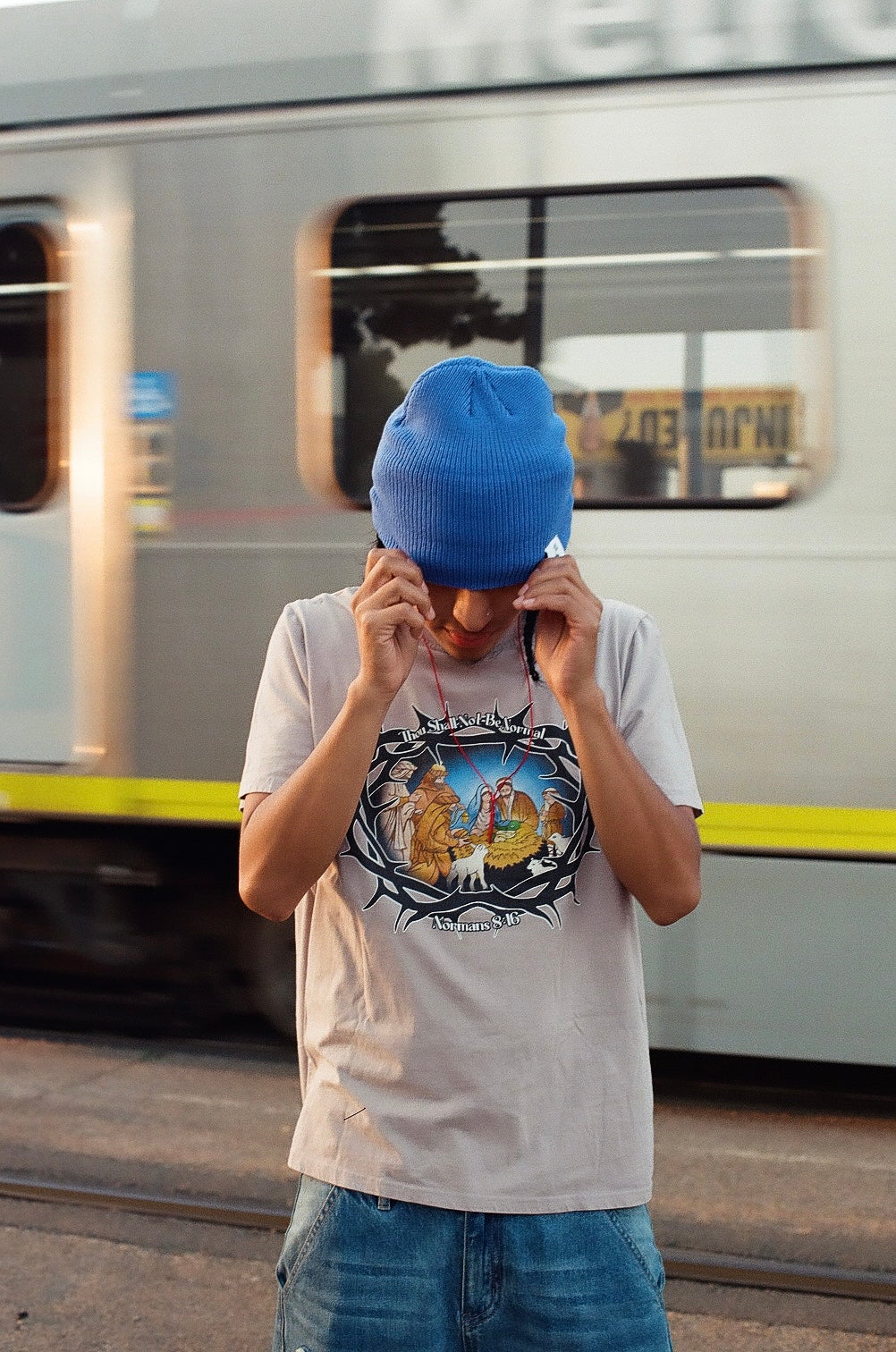 Basic Logo Beanie [Blue]