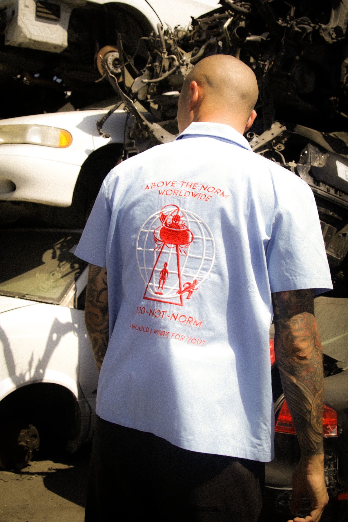 Not Your Average Work Shirt [Sky Blue] - Custom Name