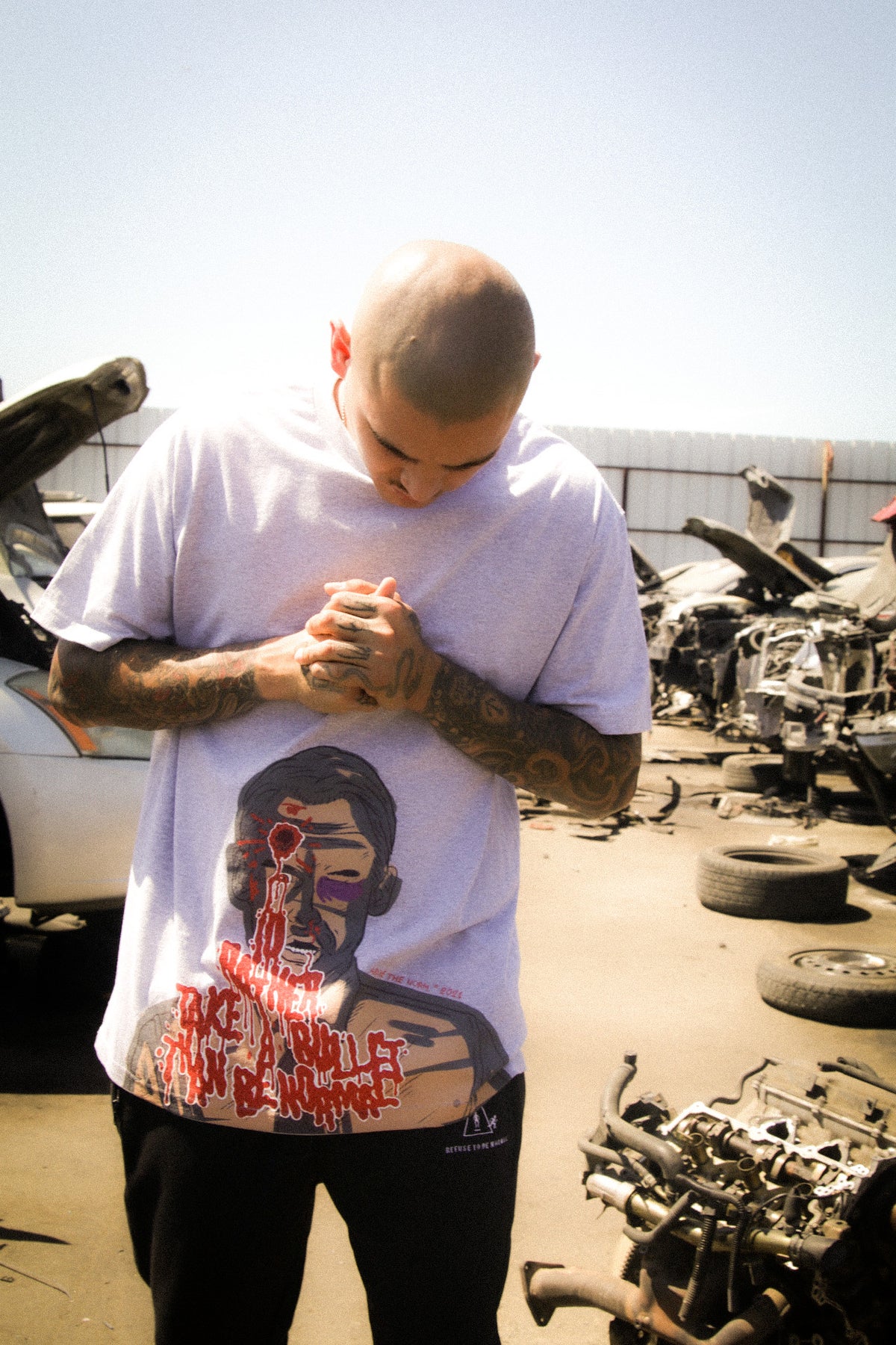 Rather Take A Bullet Tee [Grey]