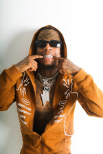 Inhale Exhale Full Zip Jacket [Brown]