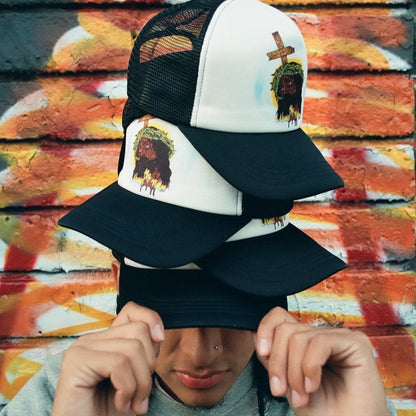 Black Jesus Trucker Hat [Black]