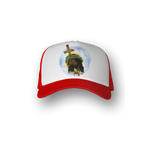 Black Jesus Trucker Hat [Red]