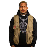 Rhinestone Logo Chain Hoodie