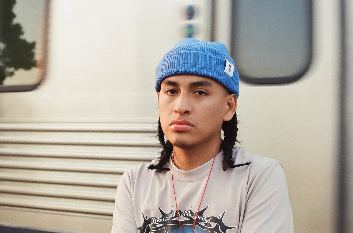 Basic Logo Beanie [Blue]