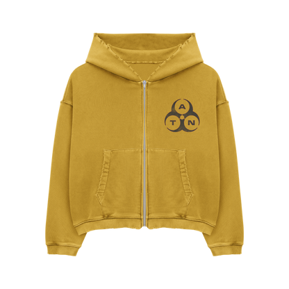 Hazard Distressed Zip Jacket