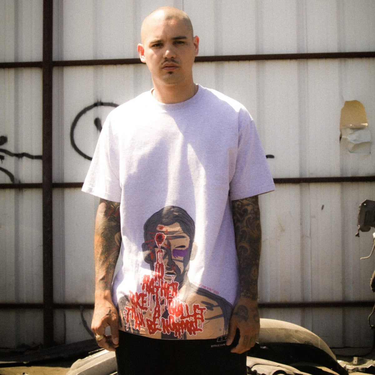 Rather Take A Bullet Tee [Grey]