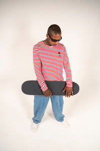 Red Stripped L/S [Red/White]