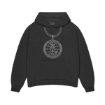 Rhinestone Logo Chain Hoodie