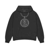 Rhinestone Logo Chain Hoodie