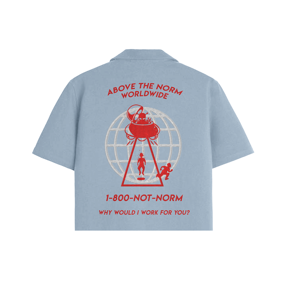 Not Your Average Work Shirt [Sky Blue] - Custom Name