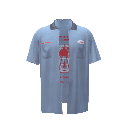 Not Your Average Work Shirt [Sky Blue] - Custom Name