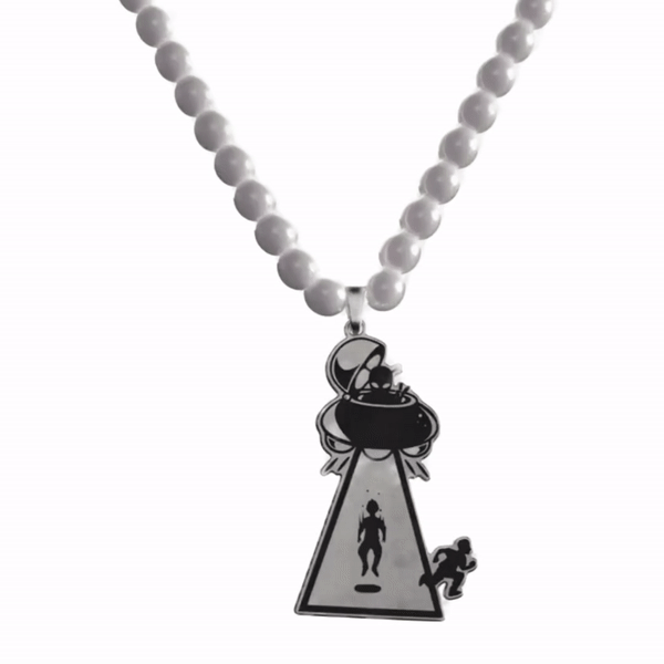 Logo Pearl Necklace