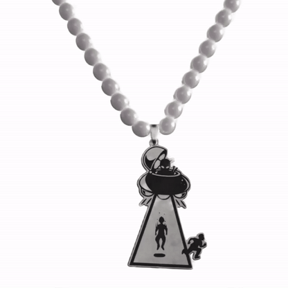 Logo Pearl Necklace