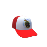 Black Jesus Trucker Hat [Red]