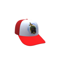 Black Jesus Trucker Hat [Red]